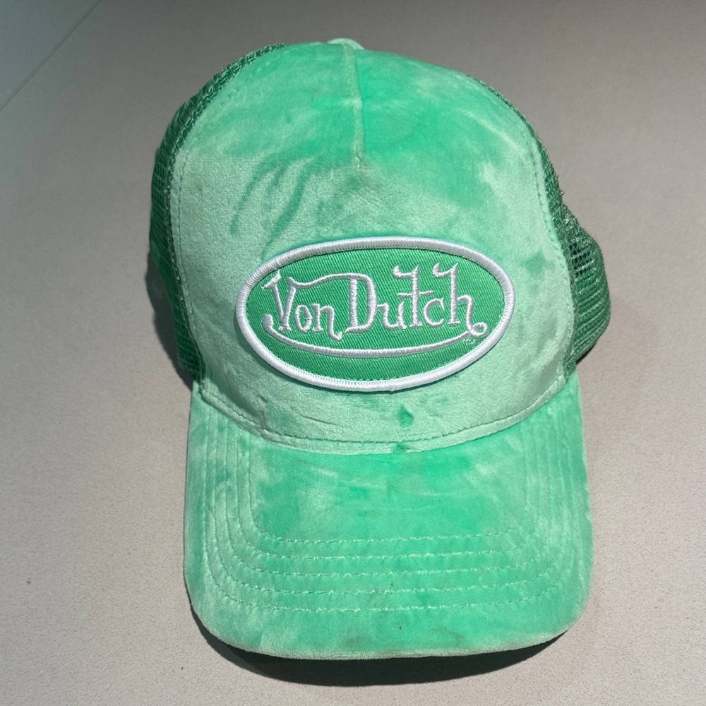 Von Dutch Mint Green Mesh Cap